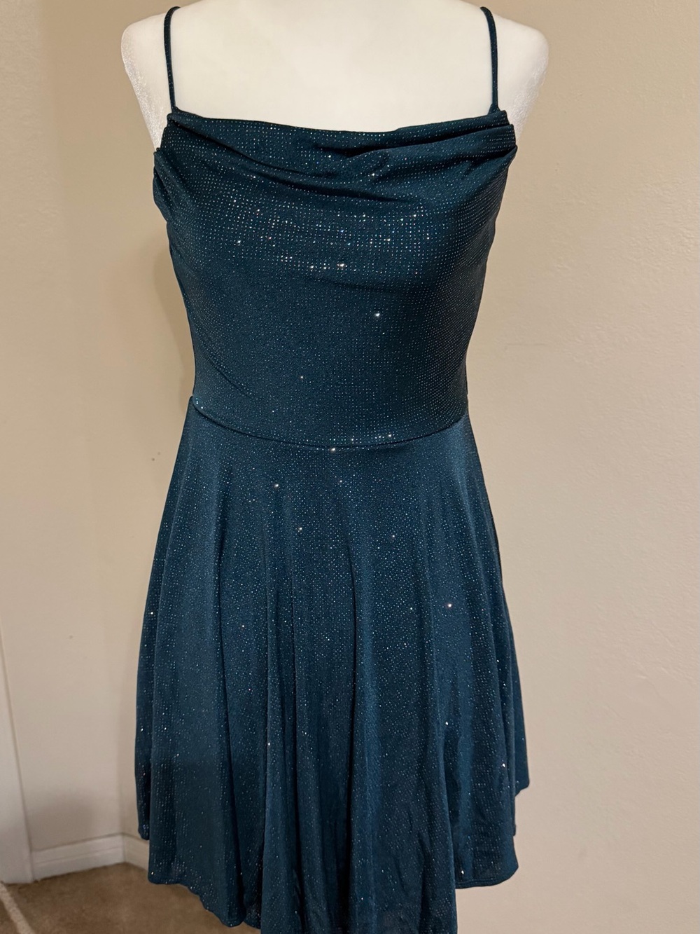 Juniors Sparkly Green Dress - City Studios